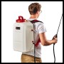 Einhell Akku-Drucksprühgerät GE-WS 18/150 Li-Solo mit Rückentragegurten und Sprühlanze.
