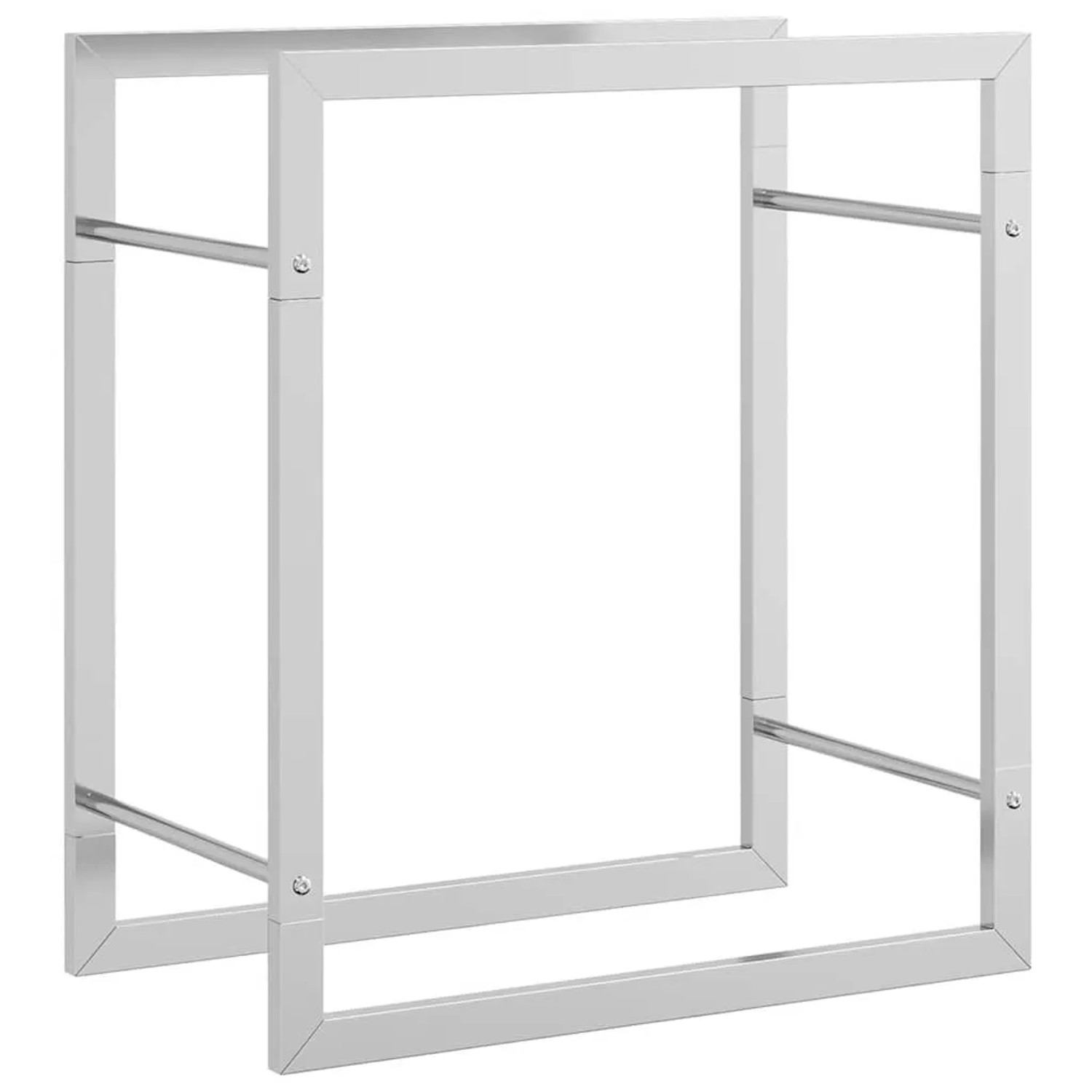 vidaXL Brennholzregal 50x28x56 cm Edelstahl 357859