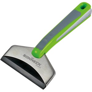 Sonneck Eiskratzer S201 mit grün-grauem Griff und Metallblatt zum Freikratzen von Eis.