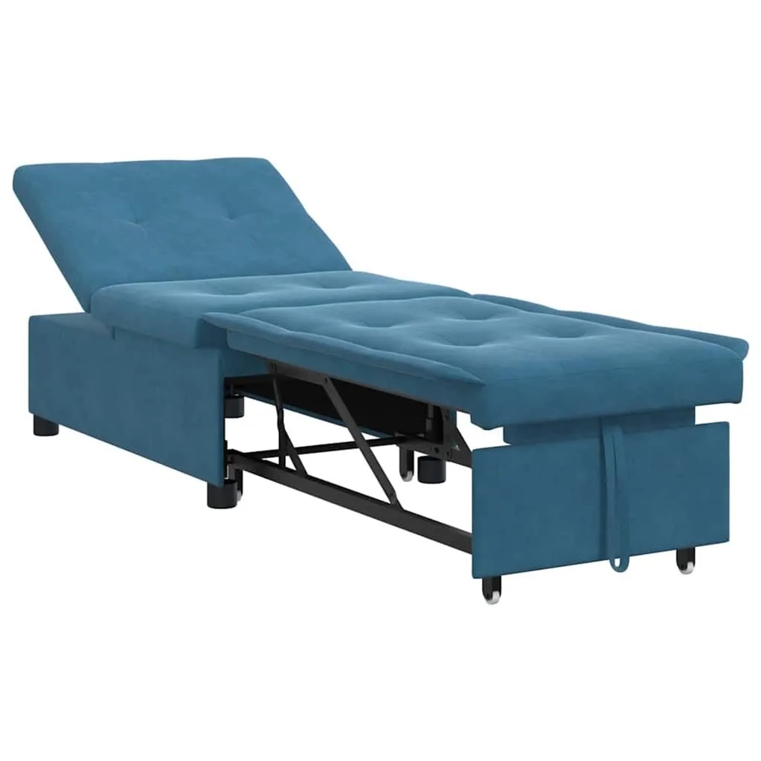 vidaXL Schlafsofa Blau 194 x 67 x 82 cm Samt 42008593 günstig online kaufen