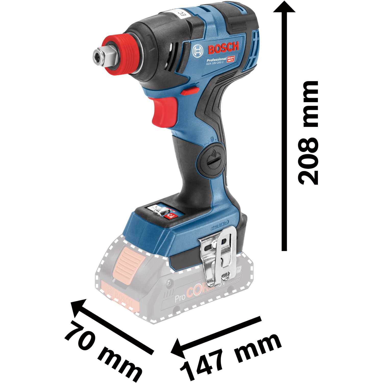 Bosch Professional Akku Schlagschrauber GDX 18V 200 C Solo kaufen