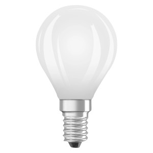 Osram LED-Leuchtmittel E14, Tropfenform, 6,5W, 806lm. Warmweißes Licht für Wohn- und Essbereich.