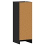 vidaXL Schuhschrank, schwarz, 92cm hoch, aus Holzwerkstoff. Rückansicht.