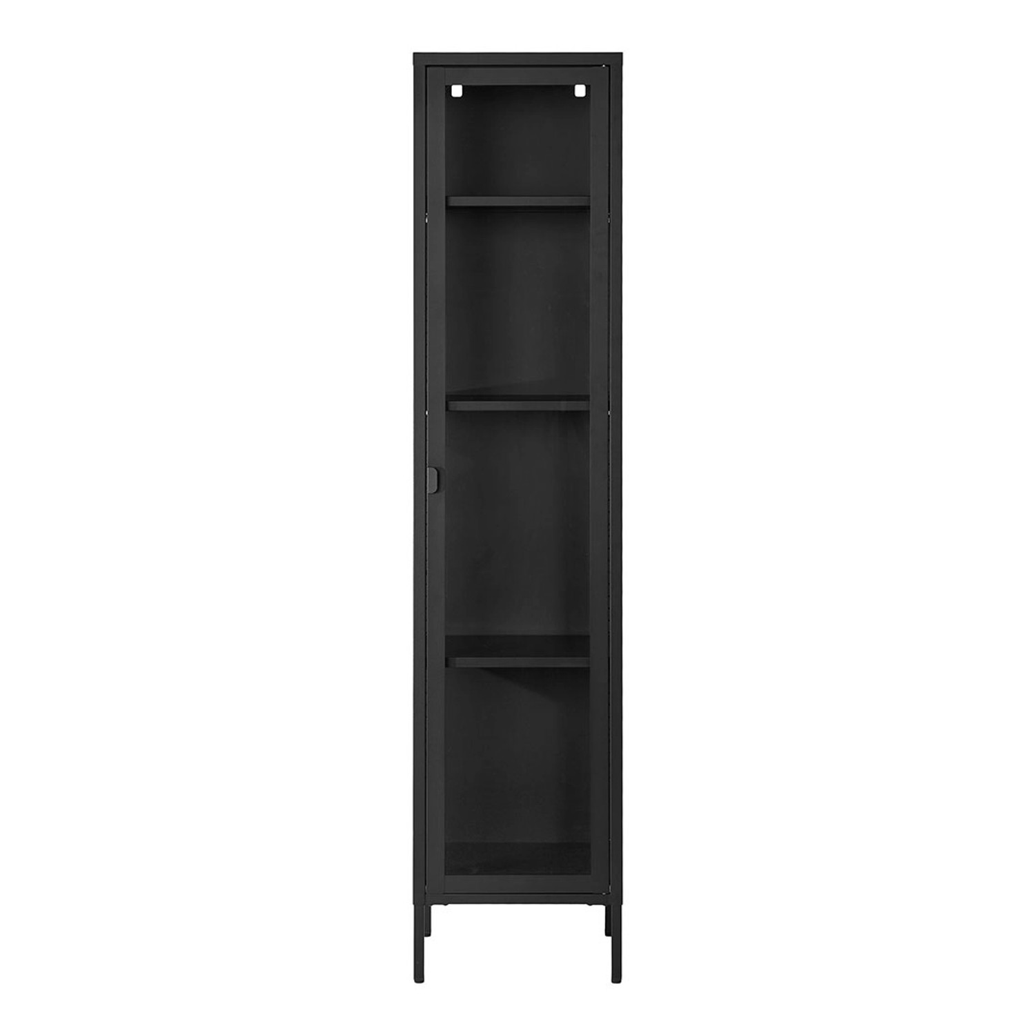 ebuy24 Brisbane Vitrinenschrank 1 Glas Tür Schwarz günstig online kaufen