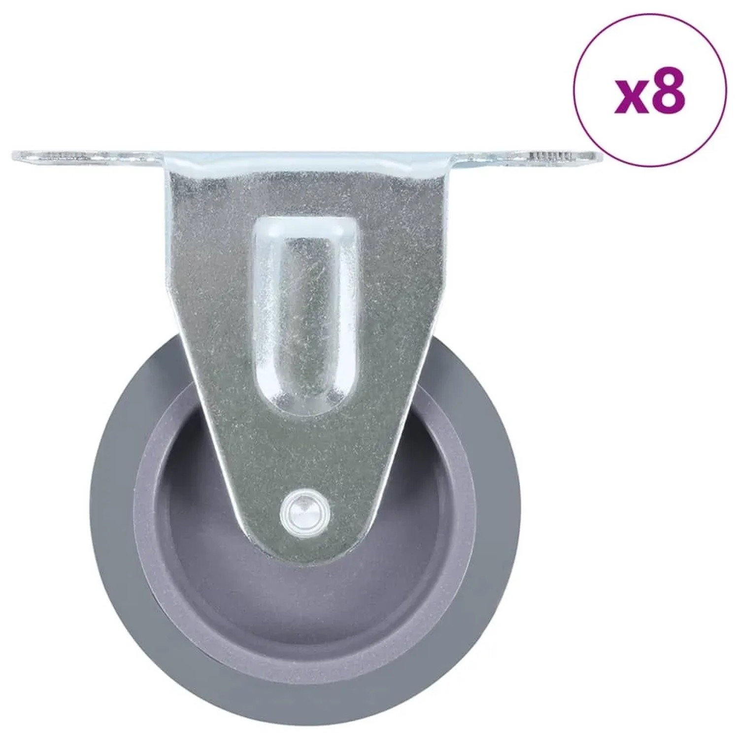 vidaXL 8 Stk Bockrollen 75 mm 277826