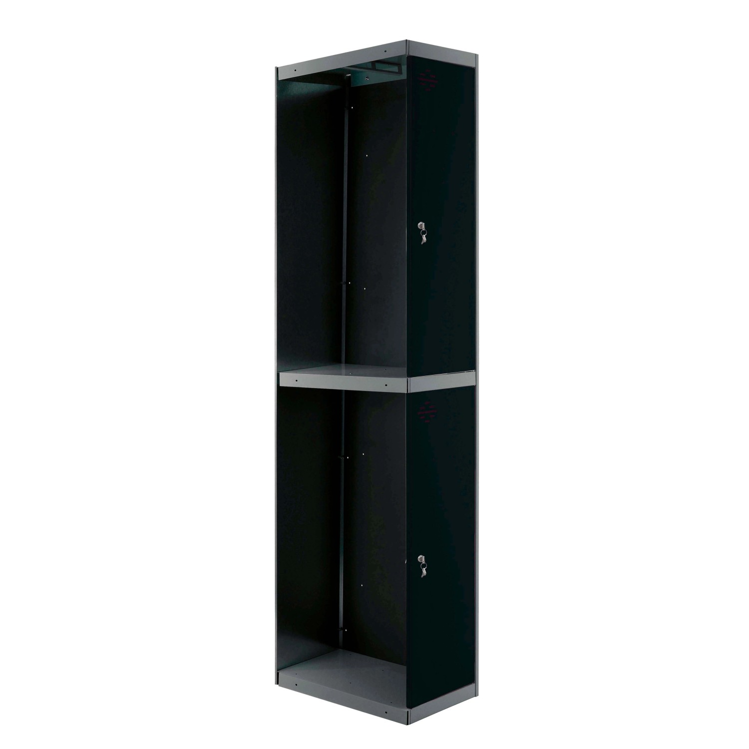 PROREGAL Spind AMEGO HxBxT 180 x 30 x 50 cm 2 Abteile Anbaumodul Anthrazit- günstig online kaufen