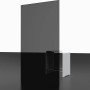 Schulte Seitenwand für Schiebetür Kristall/Trend, Chromoptik, Grau Anthrazit, 200x90cm.