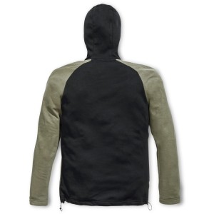 Puma Workwear Hoodie Champ, oliv/carbon, Größe L, Rückansicht. Arbeitskleidung mit Kapuze und Kordelzug.