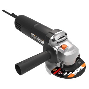 Worx Winkelschleifer WX717, 750 W, Ø 115 mm mit Zusatzhandgriff und Schleifscheibe.