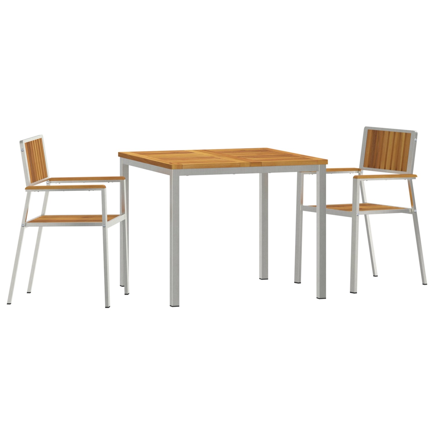 vidaXL 3-Teiliges Garten Esszimmer Set Massivholz Akazie 3334789 günstig online kaufen