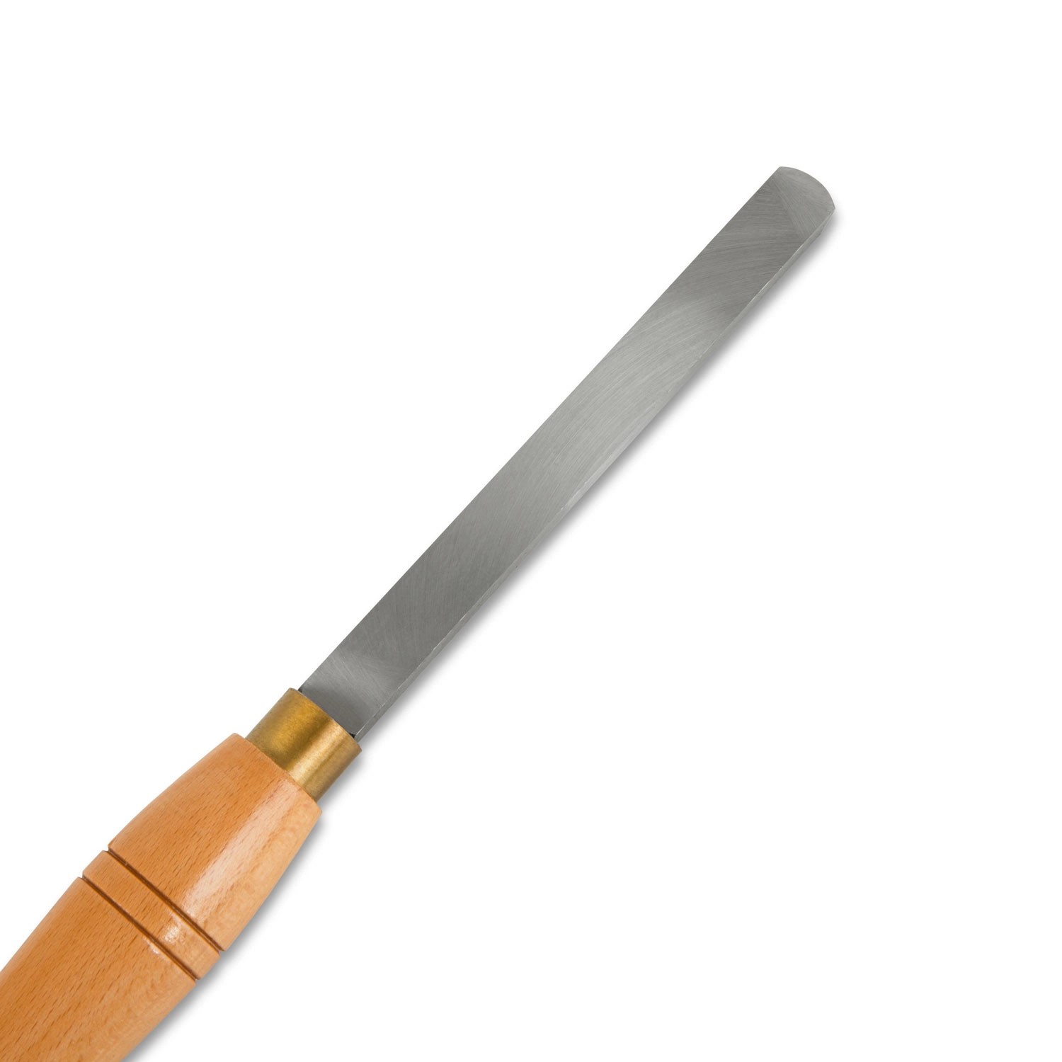 Detailaufnahme eines EBERTH Drechseleisens mit Holzgriff aus dem 8-teiligen Set.