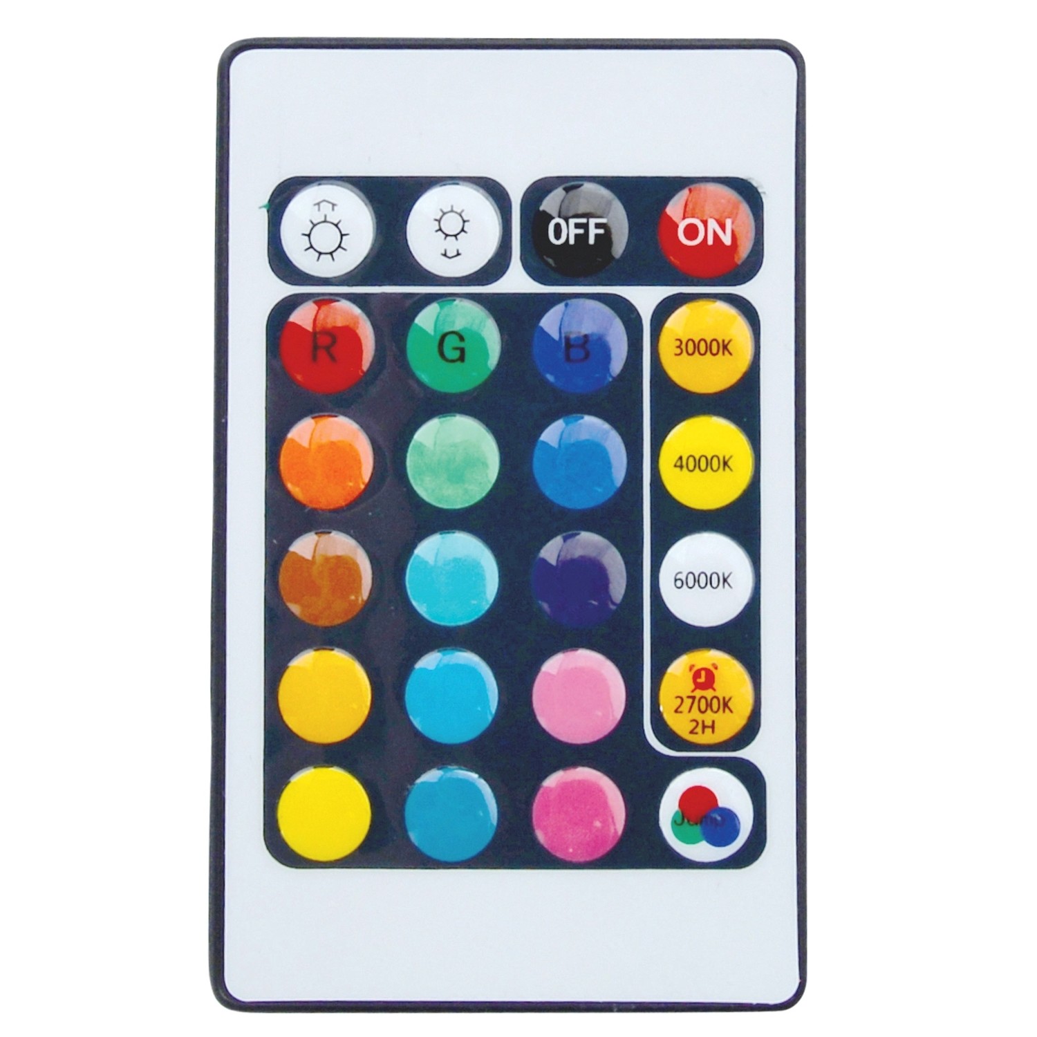 Fernbedienung für Näve LED-Deckenleuchte Paris mit Farbtemperatur- und Helligkeitsregelung.