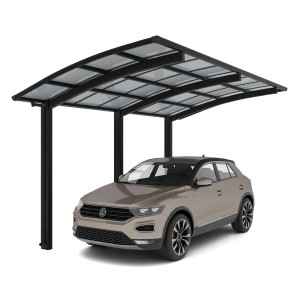 Ximax Alu Einzelcarport Portoforte Typ 110 Schwarz 270 x 556 cm Sonderfertigung