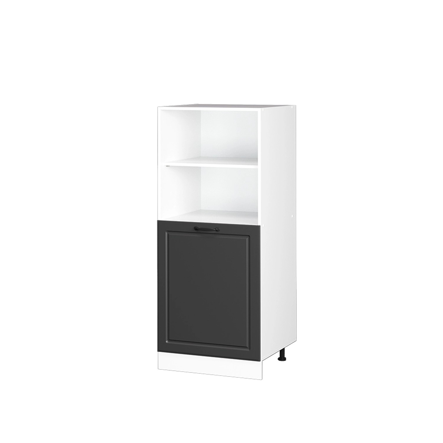 Vicco Herdumbauschrank R-Line Herdschrank Anthrazit Landhaus/Weiß 60 cm