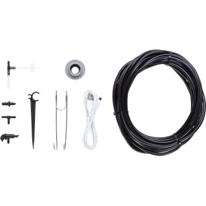 LUX-TOOLS Automatisches Urlaubsbewässerungssystem mit Schlauch, Pumpe und Zubehör.