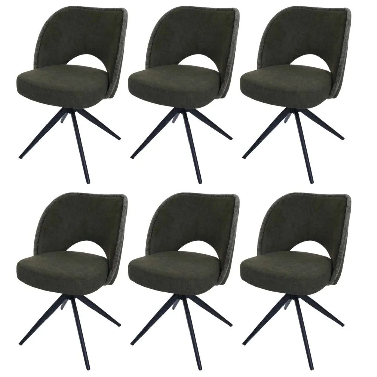 MCW Esszimmerstuhl N72 6er-Set Grün