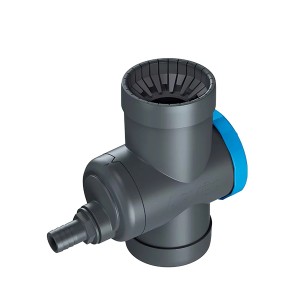 Arves Wassersammler Basalt mit Netzfilter für Regentonnen. Fallrohrmontage, Dach bis 70m².