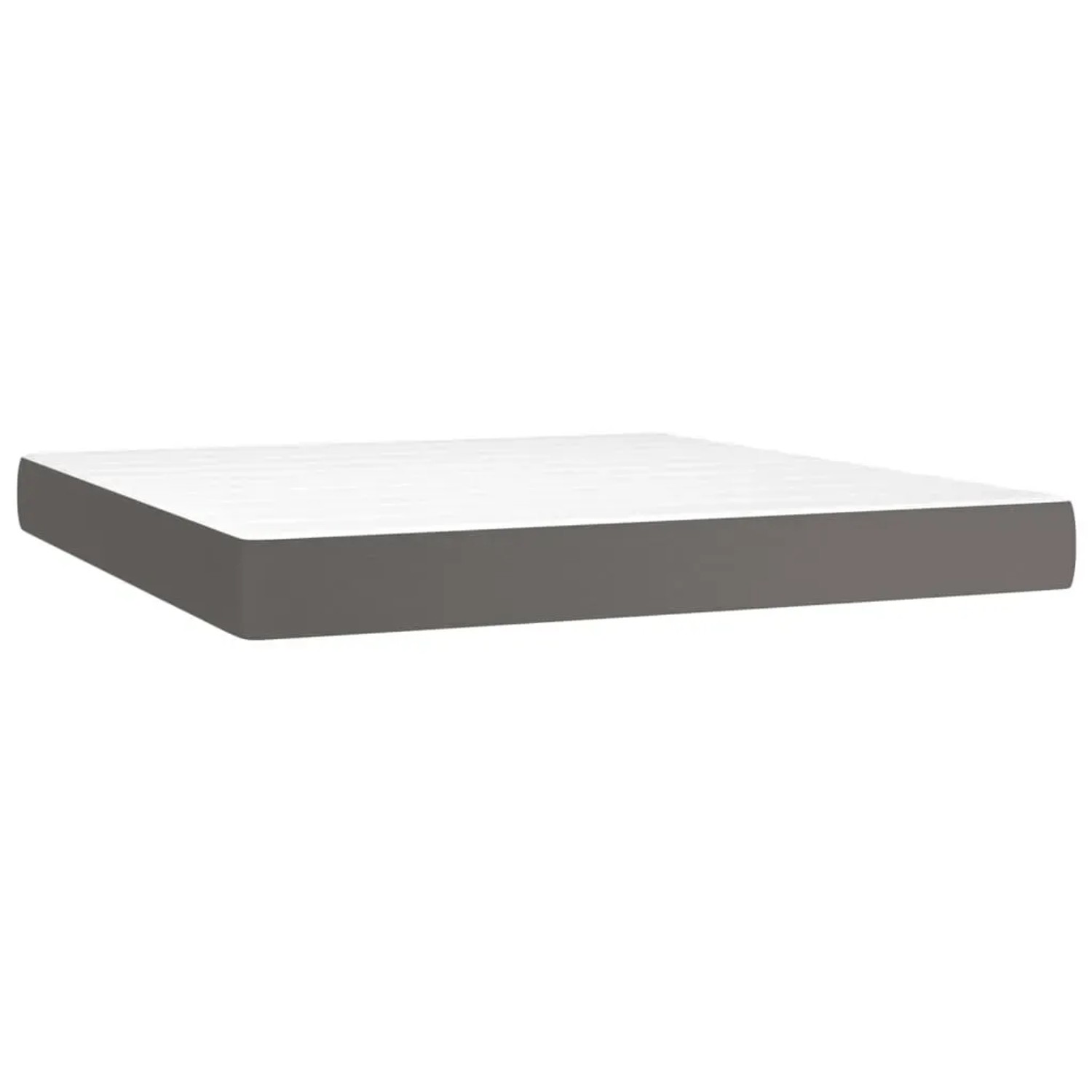 Graue Matratze für Boxspringbett 180x200 cm. Komfortable Schlafunterlage für erholsamen Schlaf.