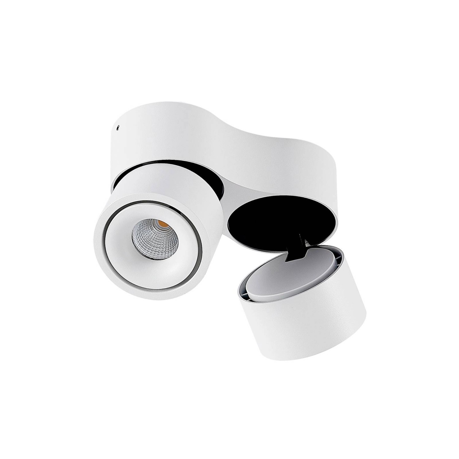 Arcchio LED Deckenlampe Rotari 9928033 Modern in Weiß aus Aluminium 2-flamm günstig online kaufen