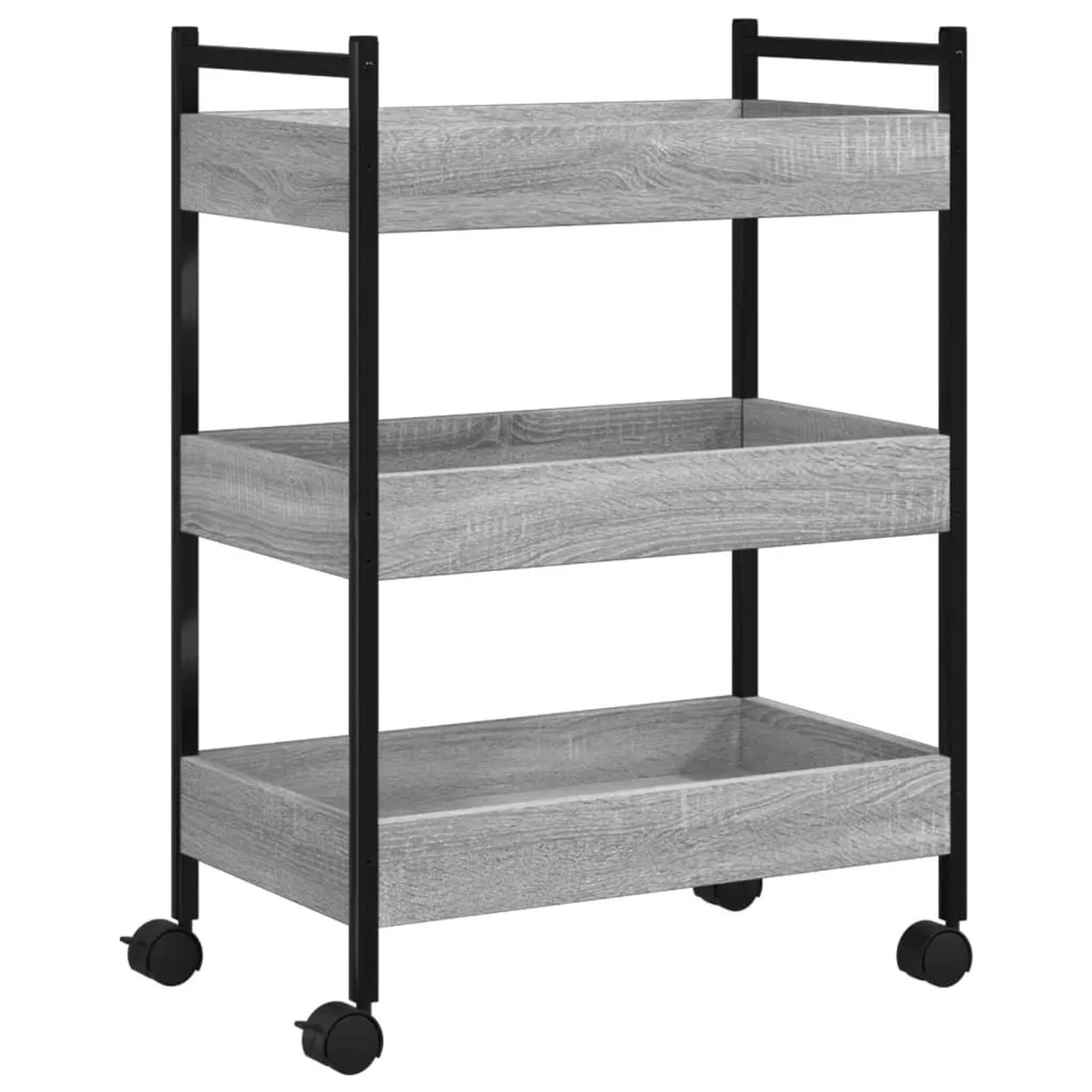 vidaXL Küchenwagen Grau Sonoma 50x30x70 cm Holzwerkstoff 842359