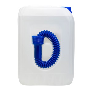 Robbyrob AdBlue Kanister 10 l mit blauem Einfüllschlauch für Dieselfahrzeuge.