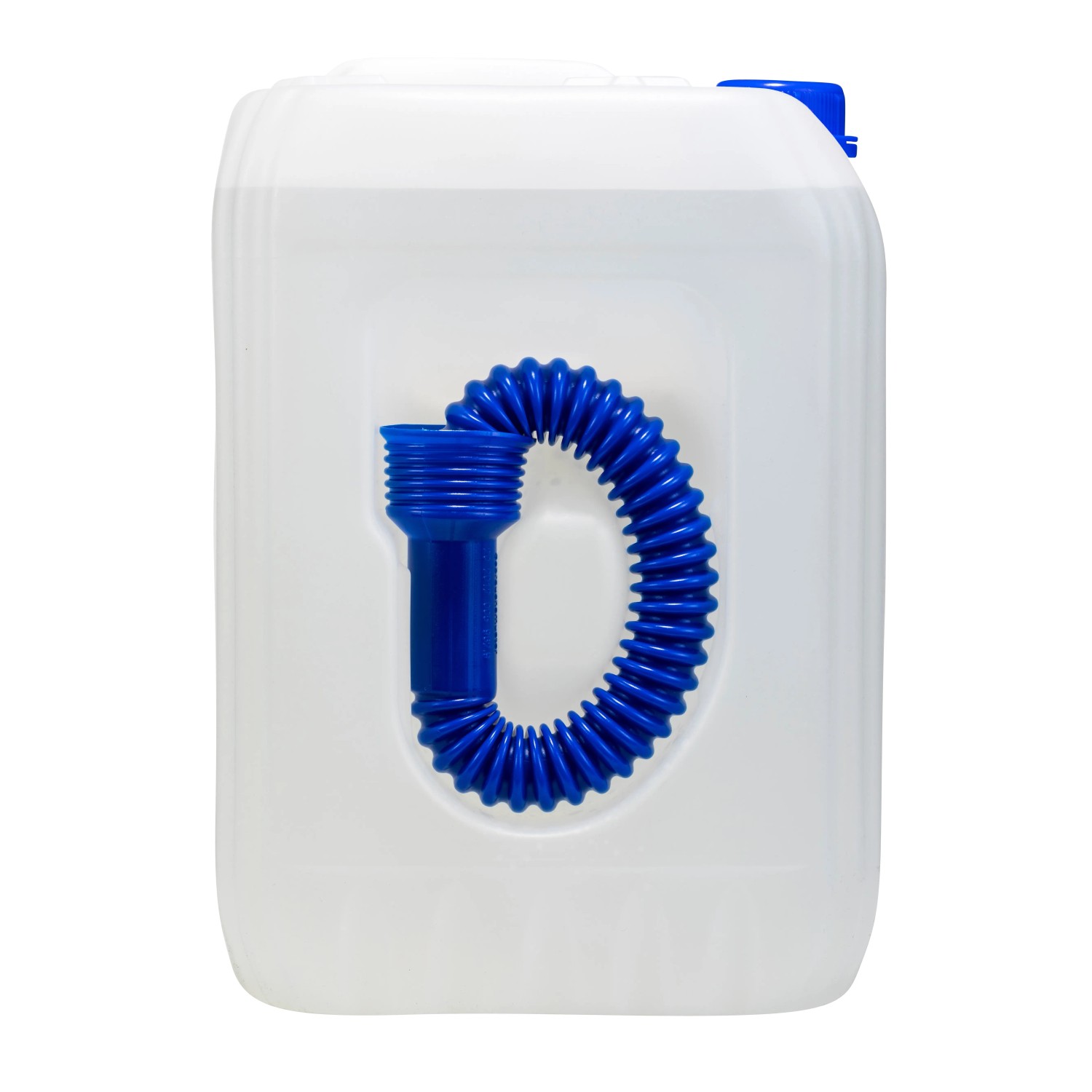 Robbyrob AdBlue Kanister 10 l mit blauem Einfüllschlauch für Dieselfahrzeuge.
