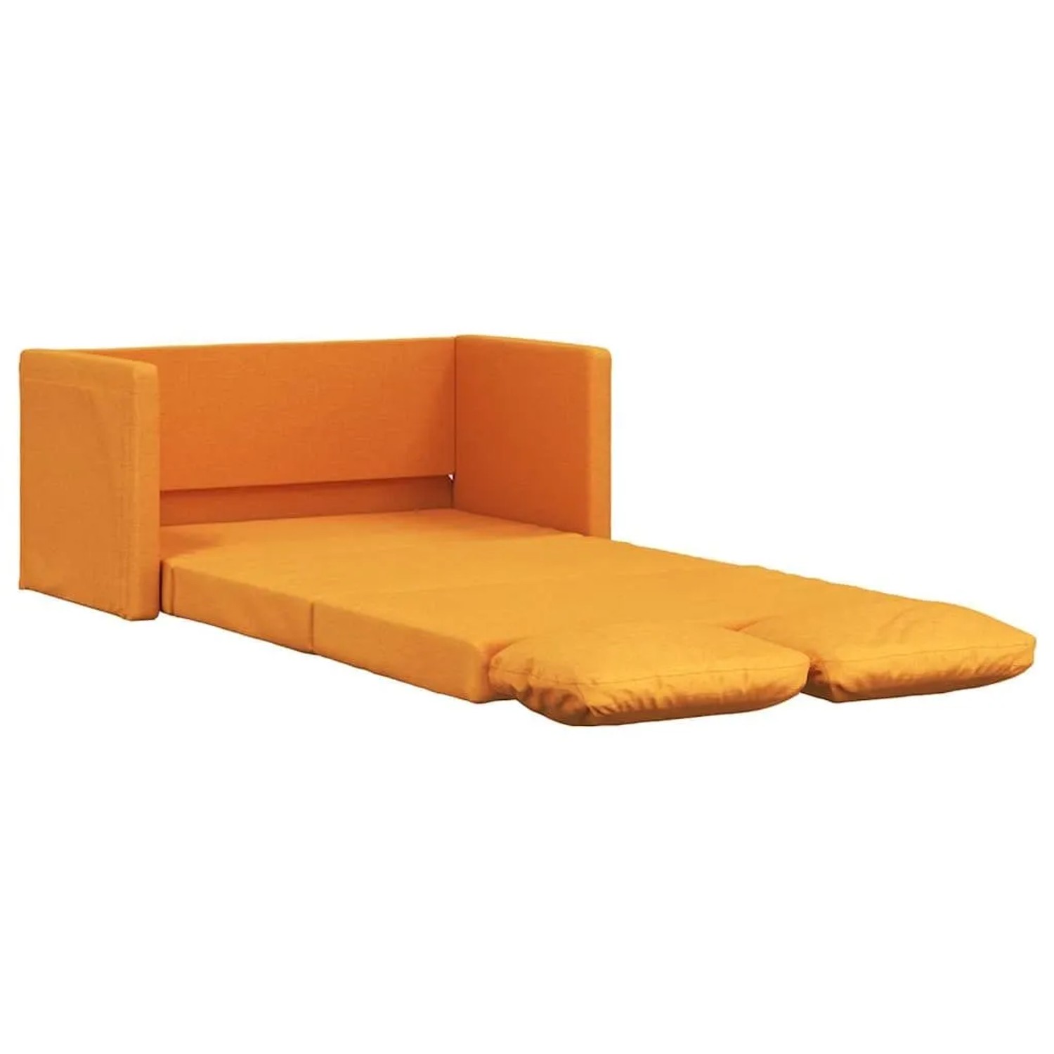 vidaXL Bodensofa mit Schlaffunktion Dunkelgelb 112x174x55 cm Stoff 353972