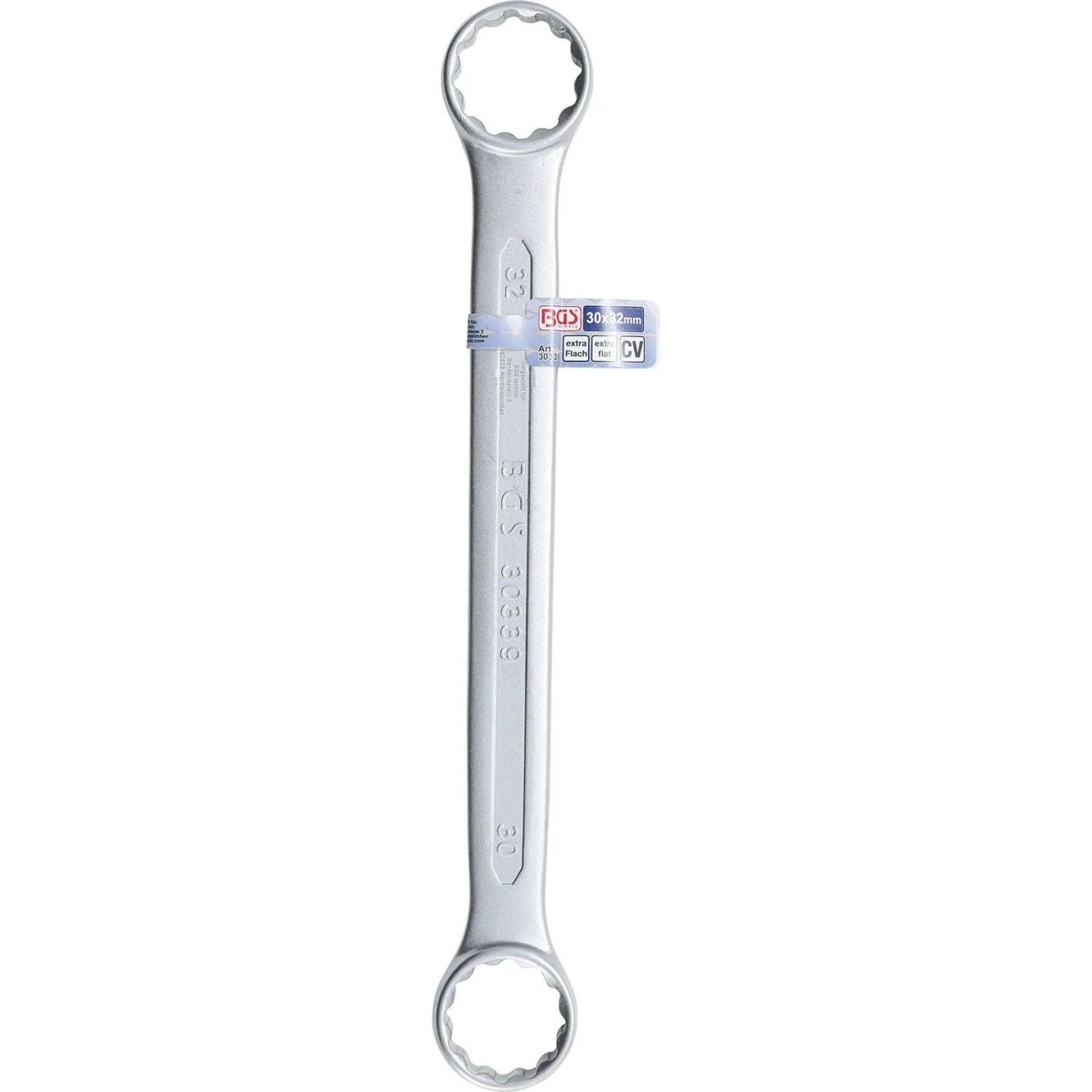 BGS Doppel Ringschlüssel Extra Flach SW 30 X 32 Mm 30339