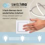 LED-Deckenleuchte Emilia: Dimmfunktion per Lichtschalter, moderne Deckenlampe