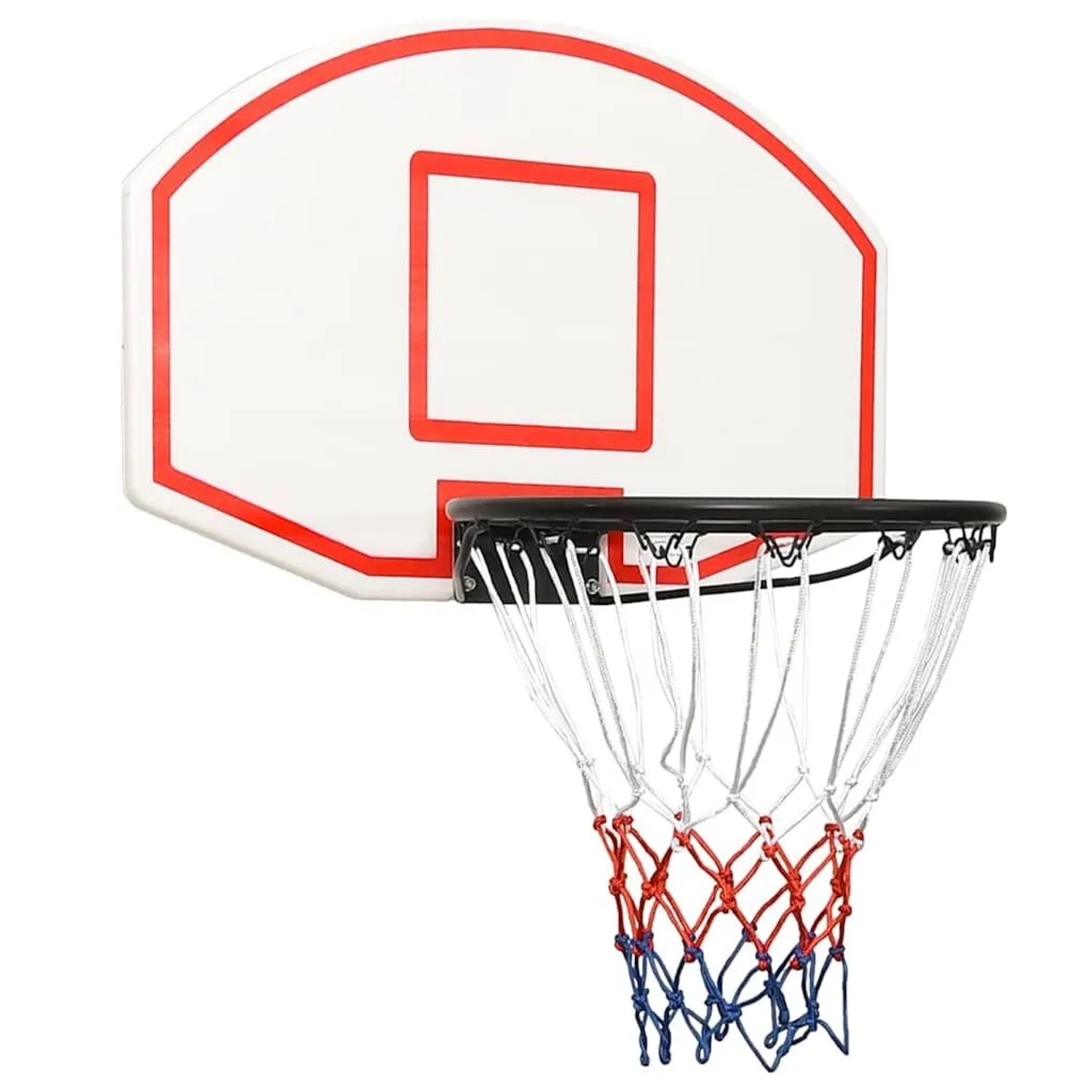 vidaXL Basketballkorb Weiß 71x45x2 cm Polyethylen 93664