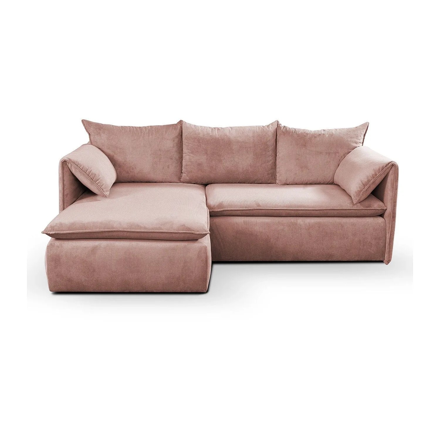 Vente-unique Schlafsofa Teodora Puderrosa 230 cm
