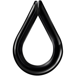 Wunderbaum Clip Black Ice, Lufterfrischer in Tropfenform, Schwarz.