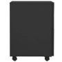 Anthrazitfarbener vidaXL Aktenschrank mit Rollen, 3 Schubladen, Stahl, 39x45x60 cm.