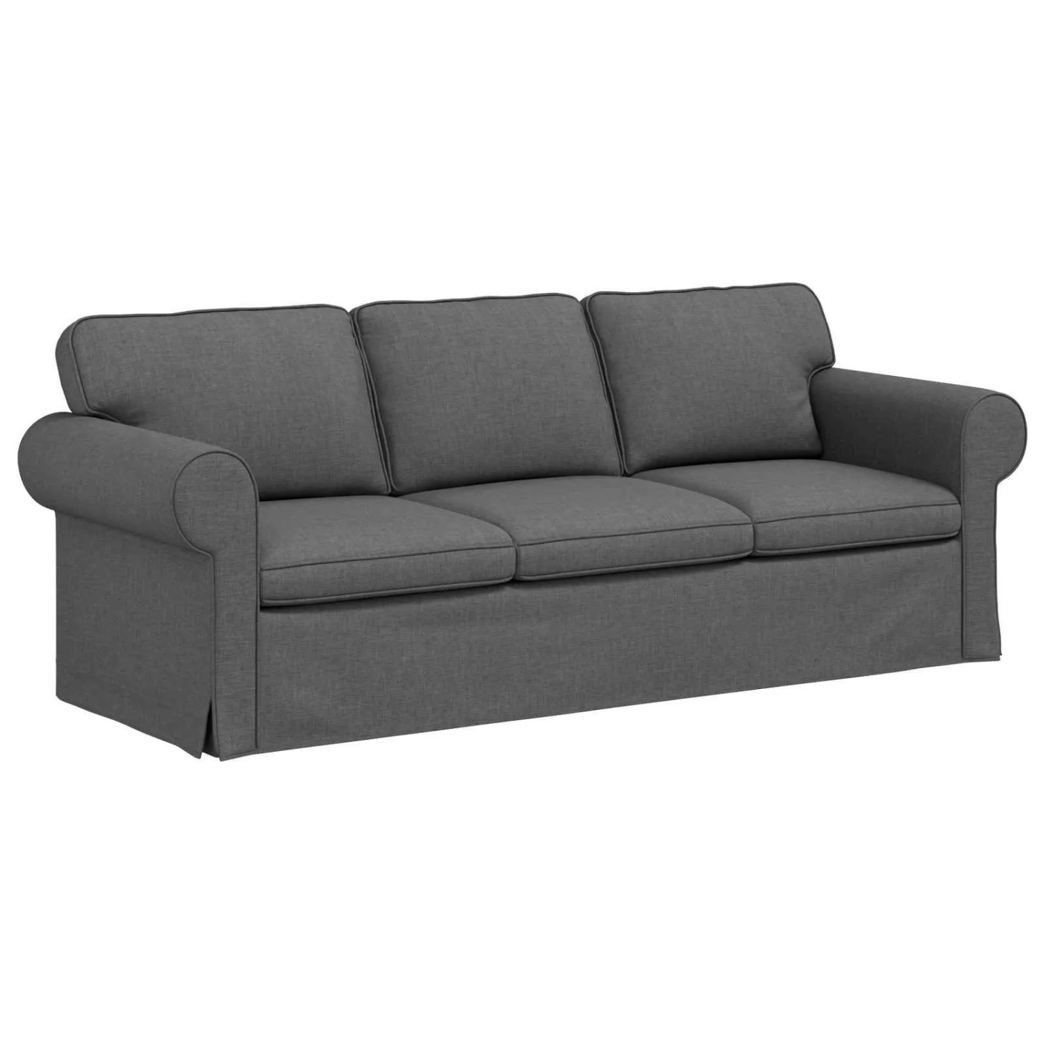 vidaXL Sofa Dunkelgrau 215 x 82 x 80 cm Stoff 42024314