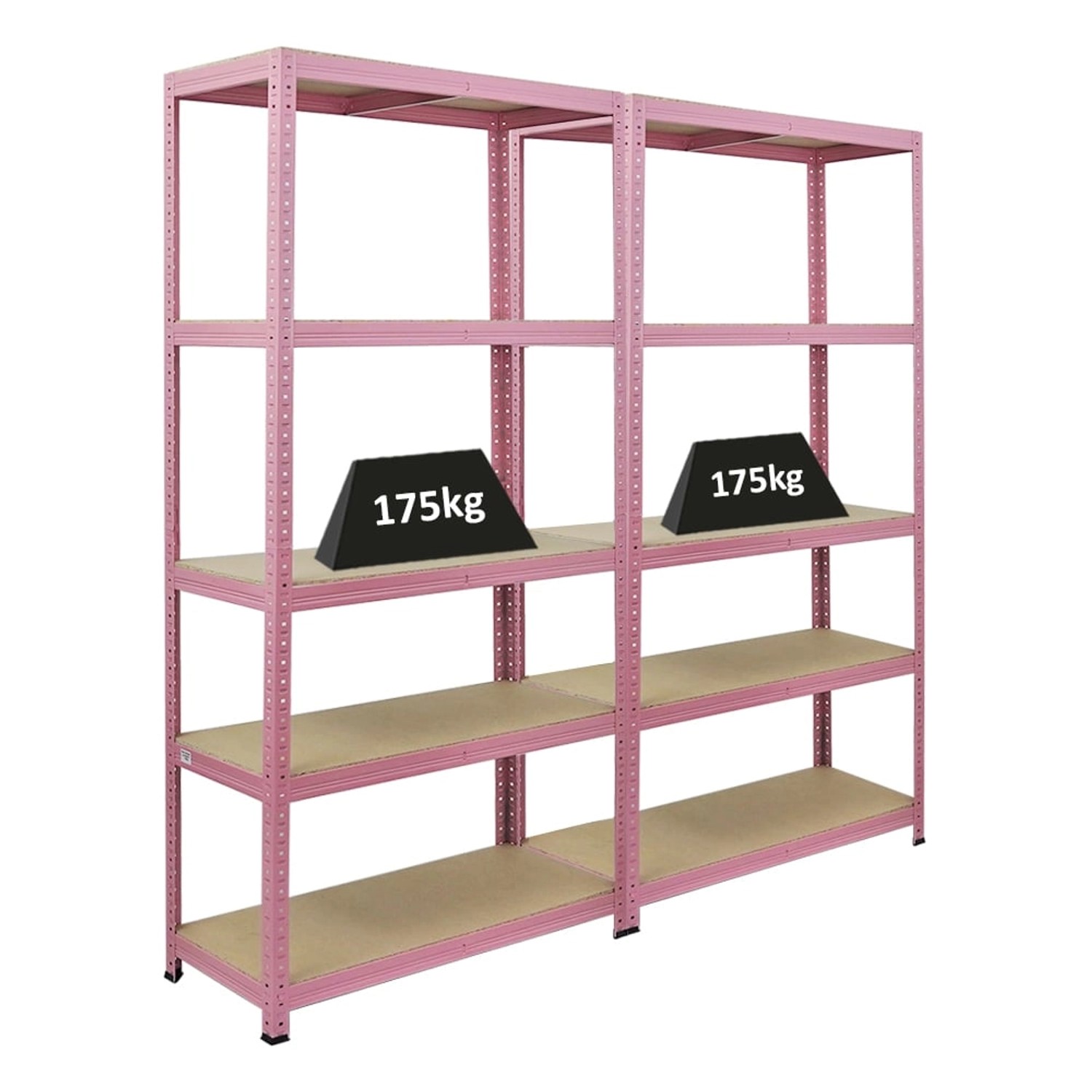 PROREGAL Mega Deal 2x Schwerlastregal PINK LADY HxBxT 180x90x40cm Fachlast günstig online kaufen