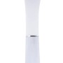 Silberne LED-Tischleuchte Mitti von Globo, dimmbar, mit USB-Charger. Ideal als Schreibtischlampe.