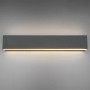 Moderne LED-Wandlampe Concha von Trio Leuchten in Anthrazit, 80x47cm, für stimmungsvolle Beleuchtung.