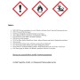 Etikett Bremsenreiniger-Spray mit Gefahrenhinweisen: Reizend, entzündlich, umweltgefährdend.
