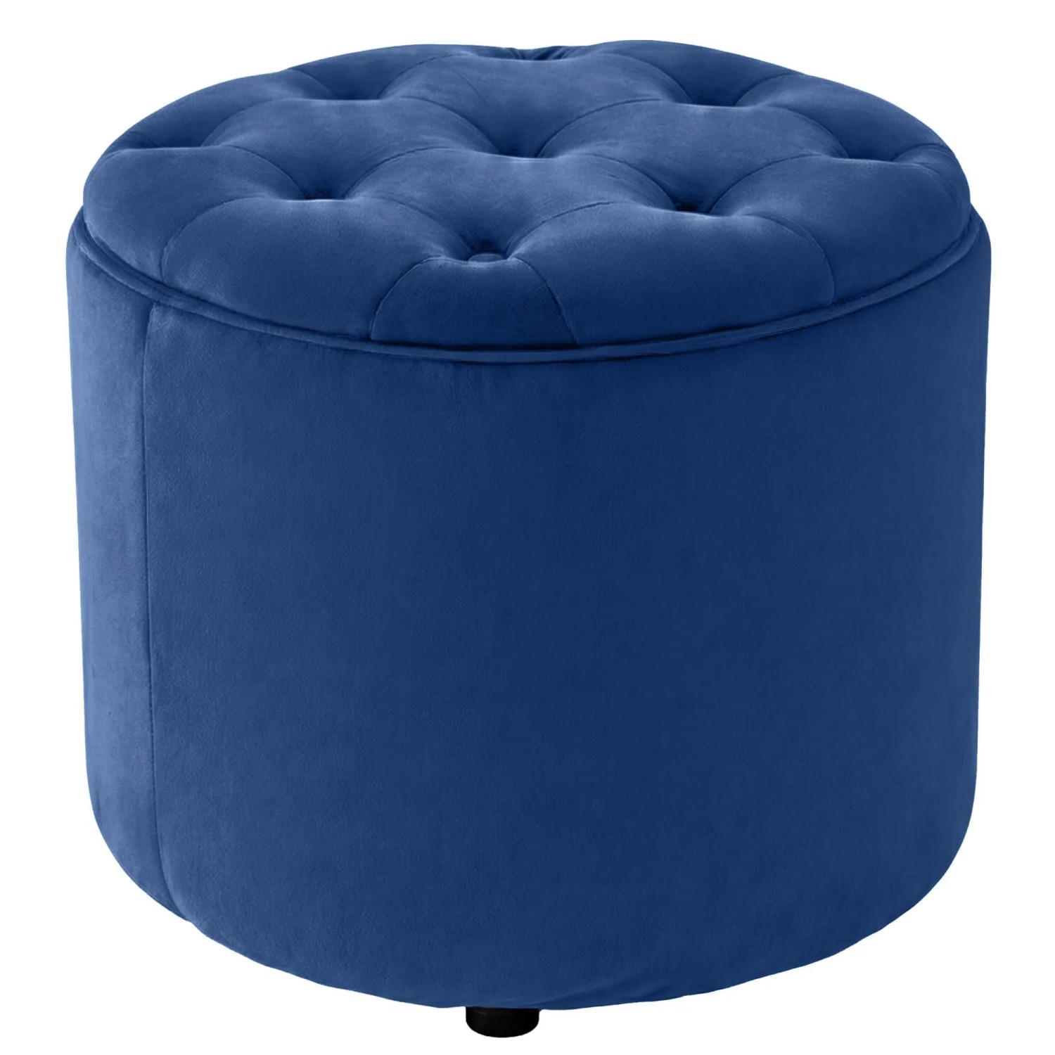 CLP Sitzhocker Pantin Samt Blau