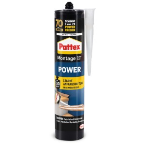 Pattex Baukleber Montagekleber Power Kartusche starke Anfangshaftung 370 g
