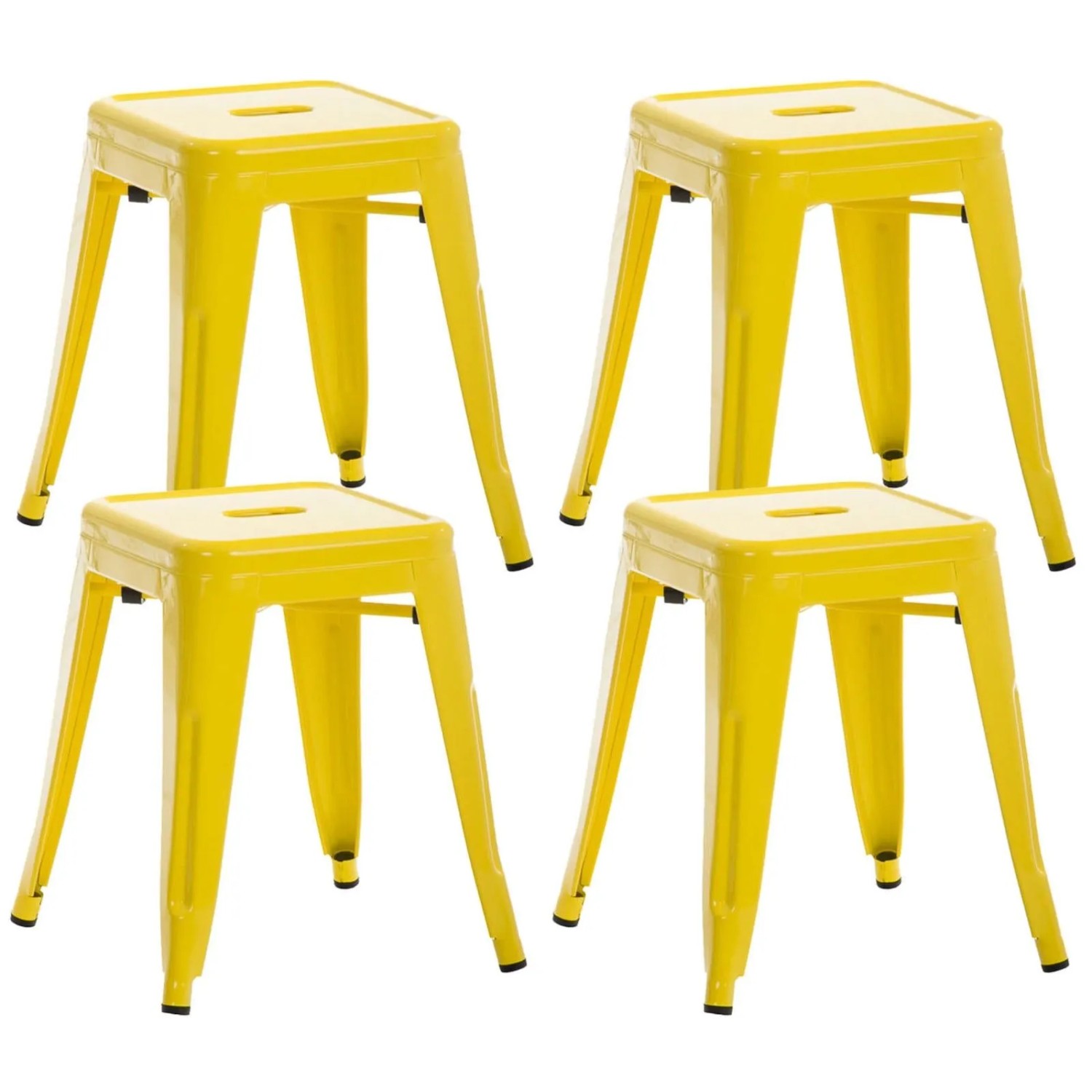 CLP 4er Set Hocker Armin Gelb