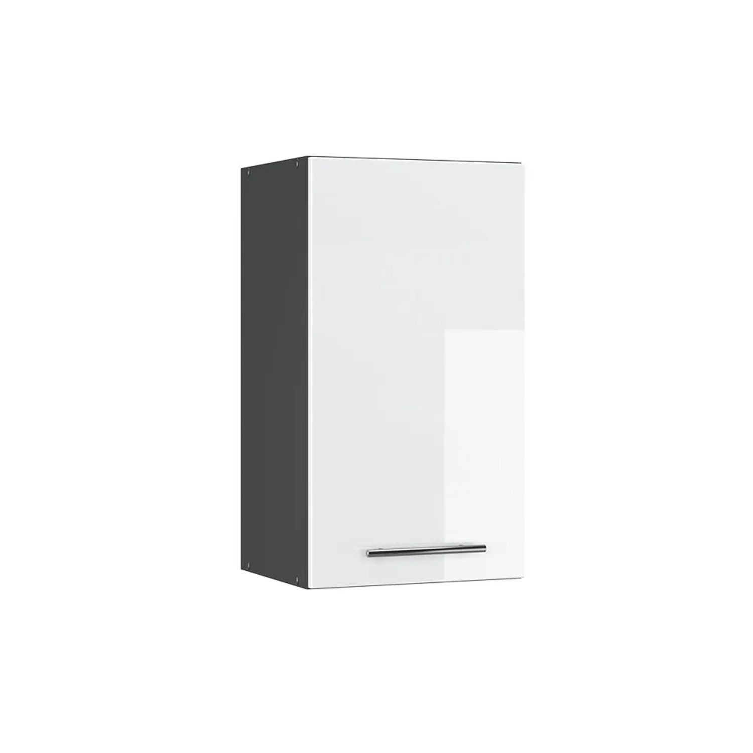 Vicco Hängeschrank Fame-Line Hängender Küchenschrank Weiß Hochglanz Anthrazit 40 cm