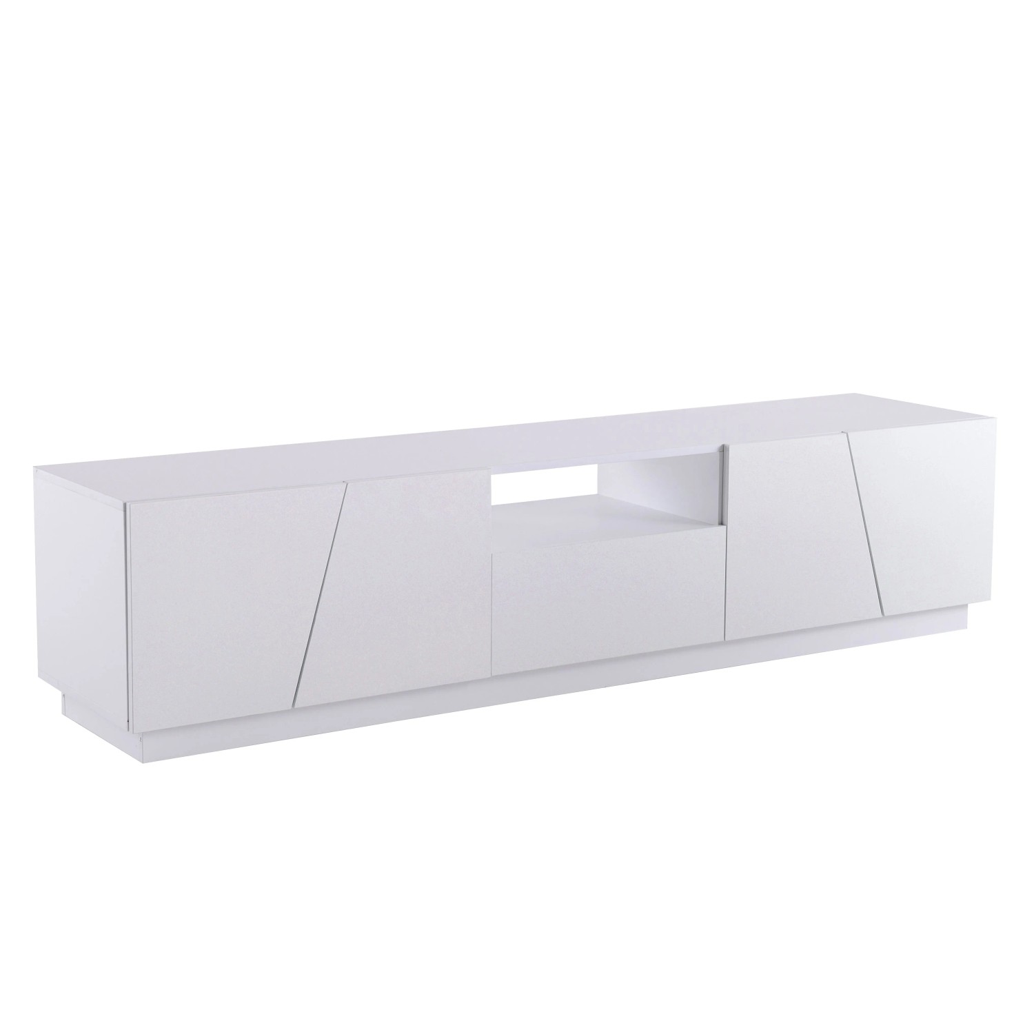 okwish TV Schrank mit Stauraum Schubladen 170x37x42cm Weiß