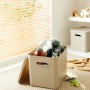 Cappuccino Rotho Albula Multibox (27L) für C4-Formate, stapelbare Aufbewahrungsbox mit Griffen.