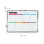 Relaxdays Whiteboard mit Zubehör Stahl Aluminium Kunststoff Weiß Beidseitig Magnetisch 30 cm x 40 cm x 5 cm 0,5 kg_4