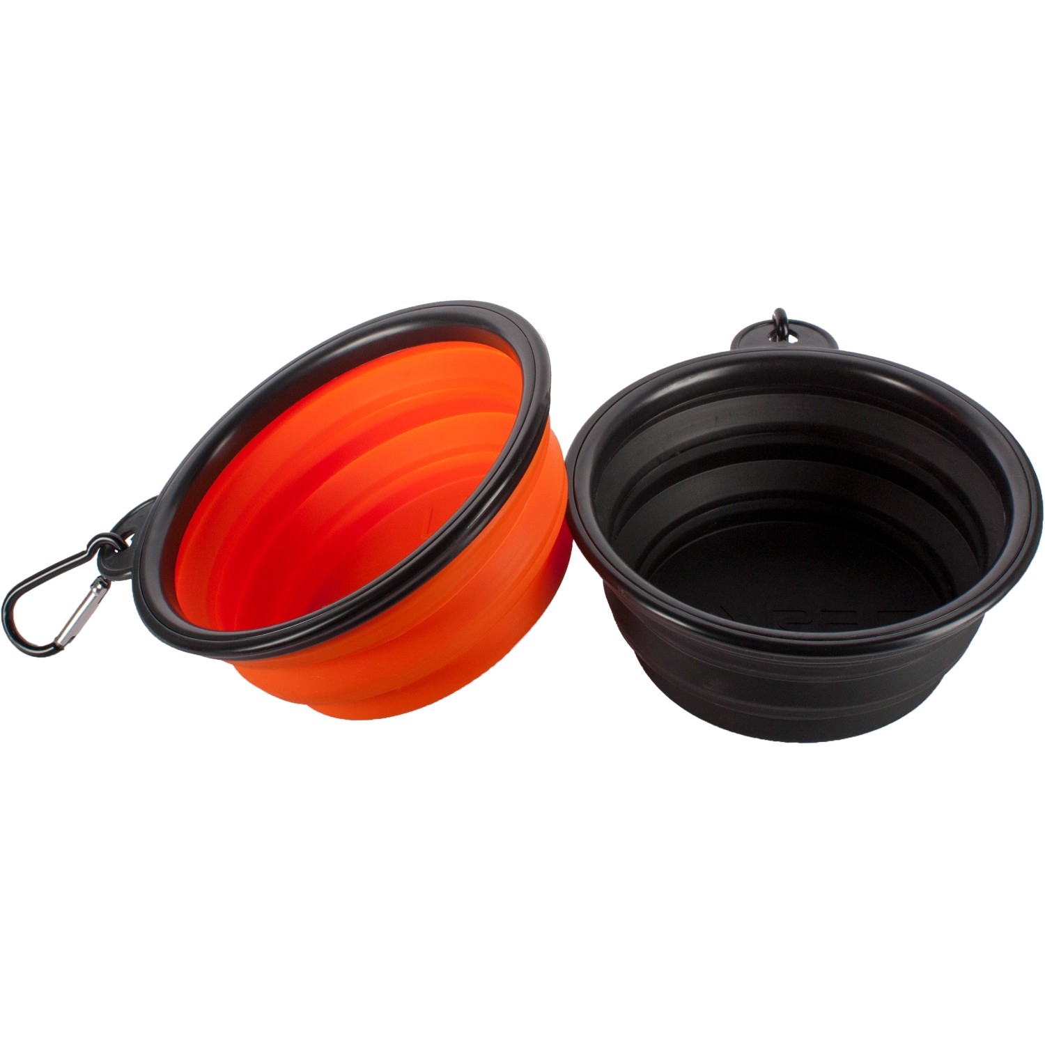 Heim RAC Reisenapf klappbar 2er Set je 500 ml Orange/Schwarz