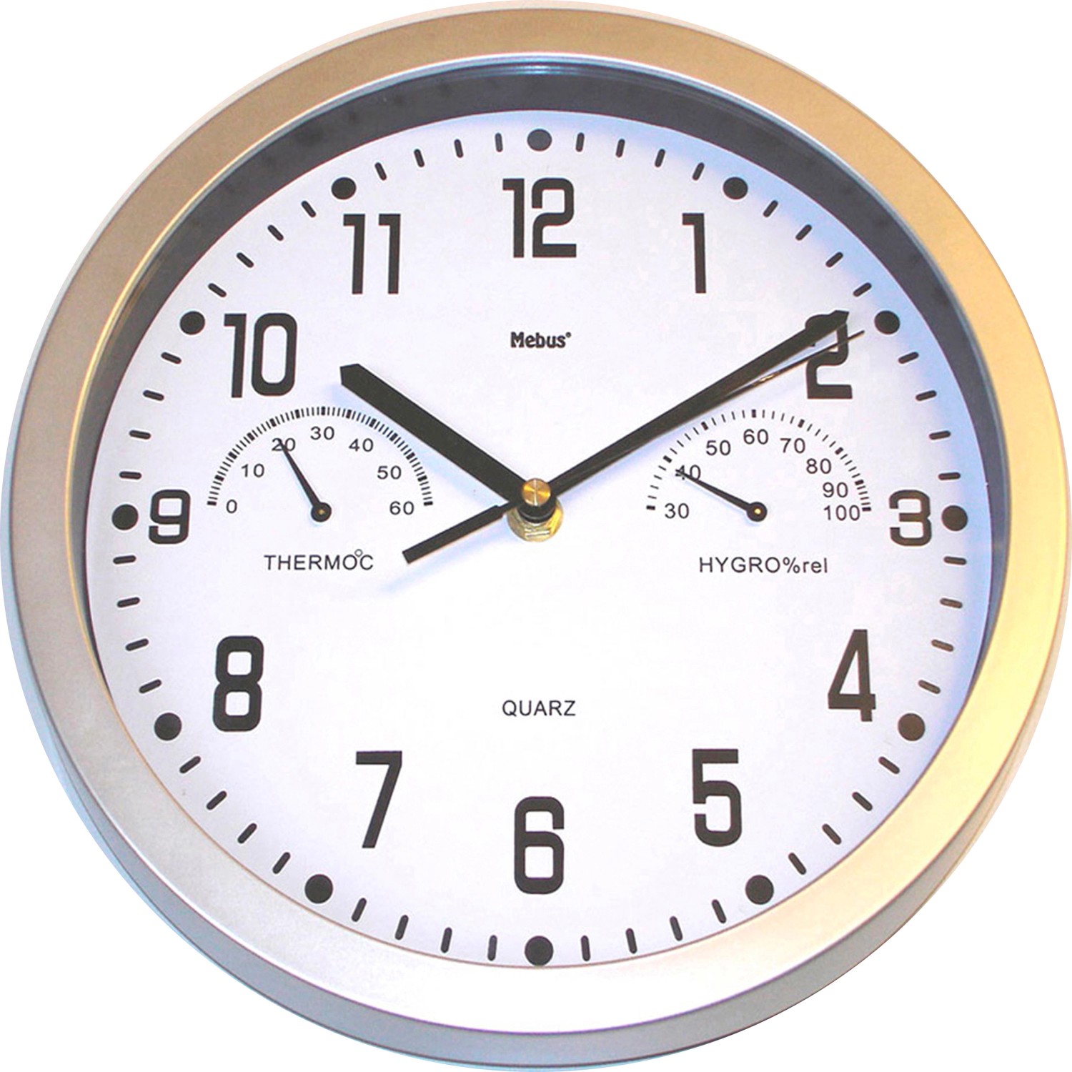 Quarz-Wanduhr mit Thermometer/Hygrometer kaufen bei OBI
