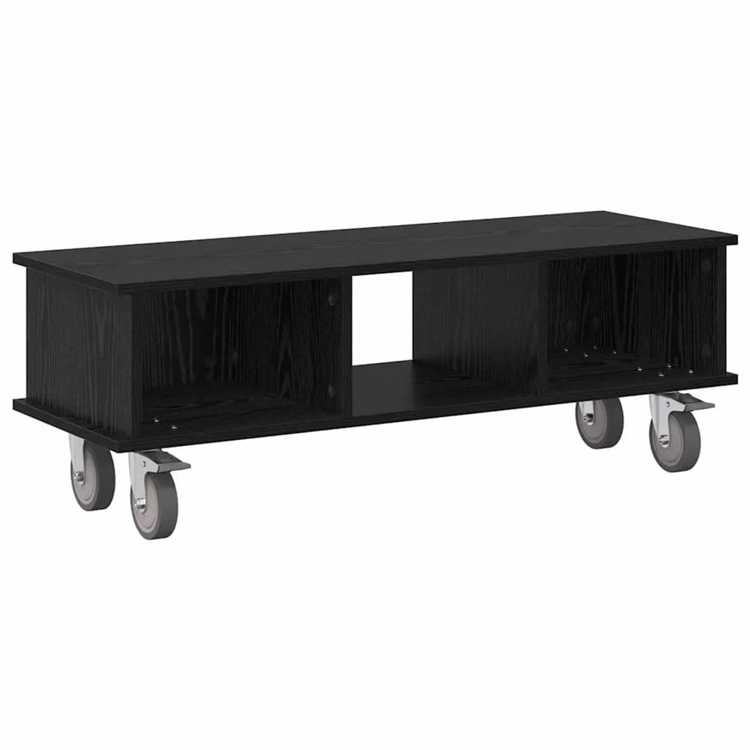 vidaXL TV-Ständer Schwarz Eichen-Optik 100 x 35 x 35 cm Holzwerkstoff 891033