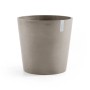 Ecopots Pflanztopf Amsterdam, braungrau, 50 cm. Ideal für Innen- und Außenbereich.