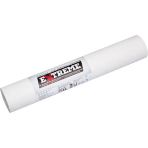 Rolle Vliestapete Extreme Uni Weiß, kratzfest und scheuerbeständig.